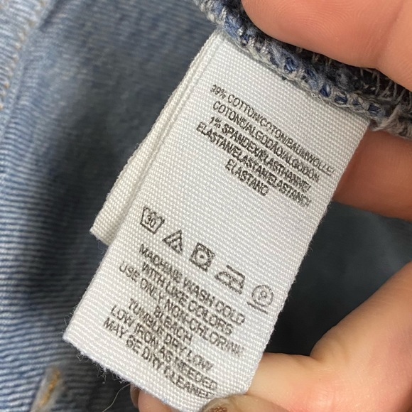 Free People High Waisted Slim Straight Leg Distressed Denim Jeans - Picture 11 of 12